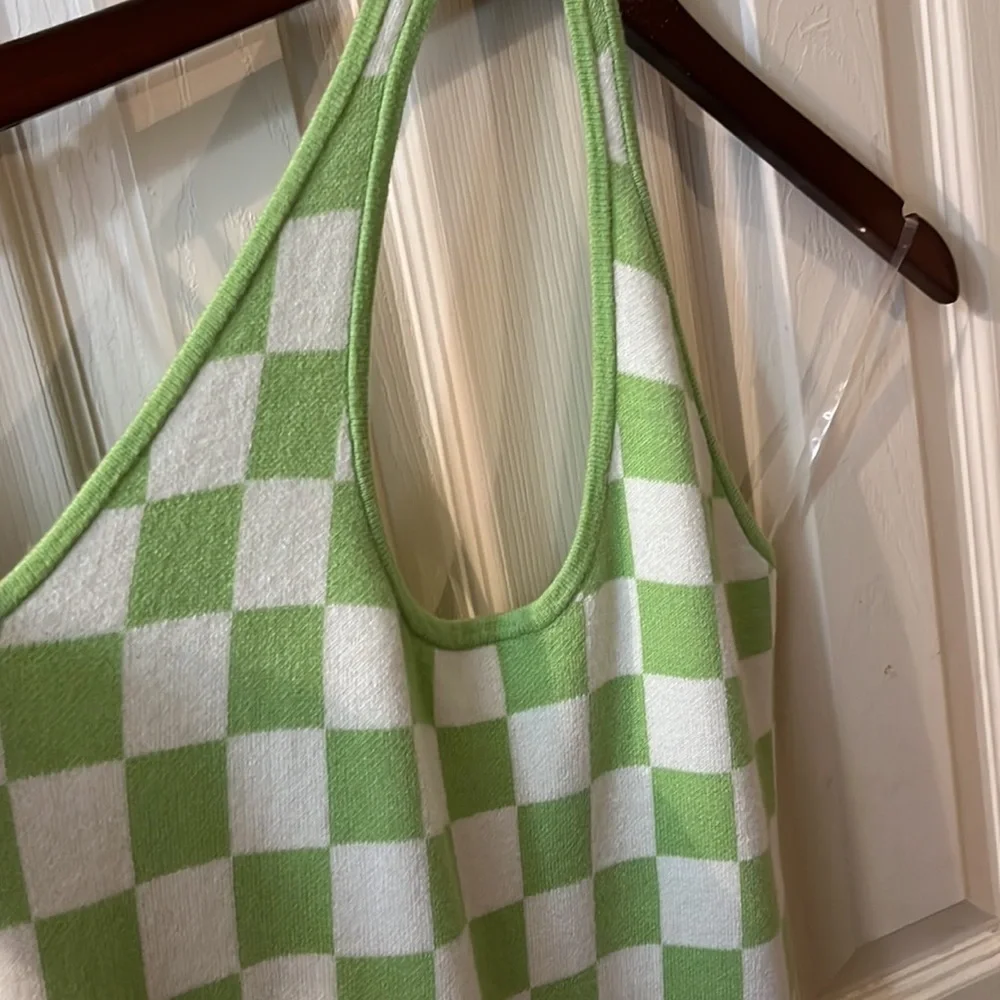 NWT JUST POLLY HALTER DRESS SIZE MEDIUM - Picture 5 of 6